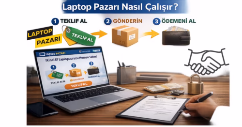 Laptop Pazarı nasıl çalışır teklif alma gönderim ve ödeme süreci
